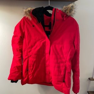 Red Tuscany II Obermeyer Down ski jacket size 12